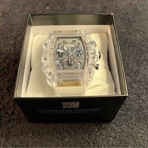 Activa Fury X Invicta Men's Watch w/ Skeleton Dial- Clear & White- 44.3mm